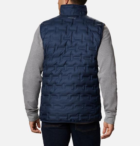 Columbia Delta Ridge Vest Navy For Men's NZ84763 New Zealand